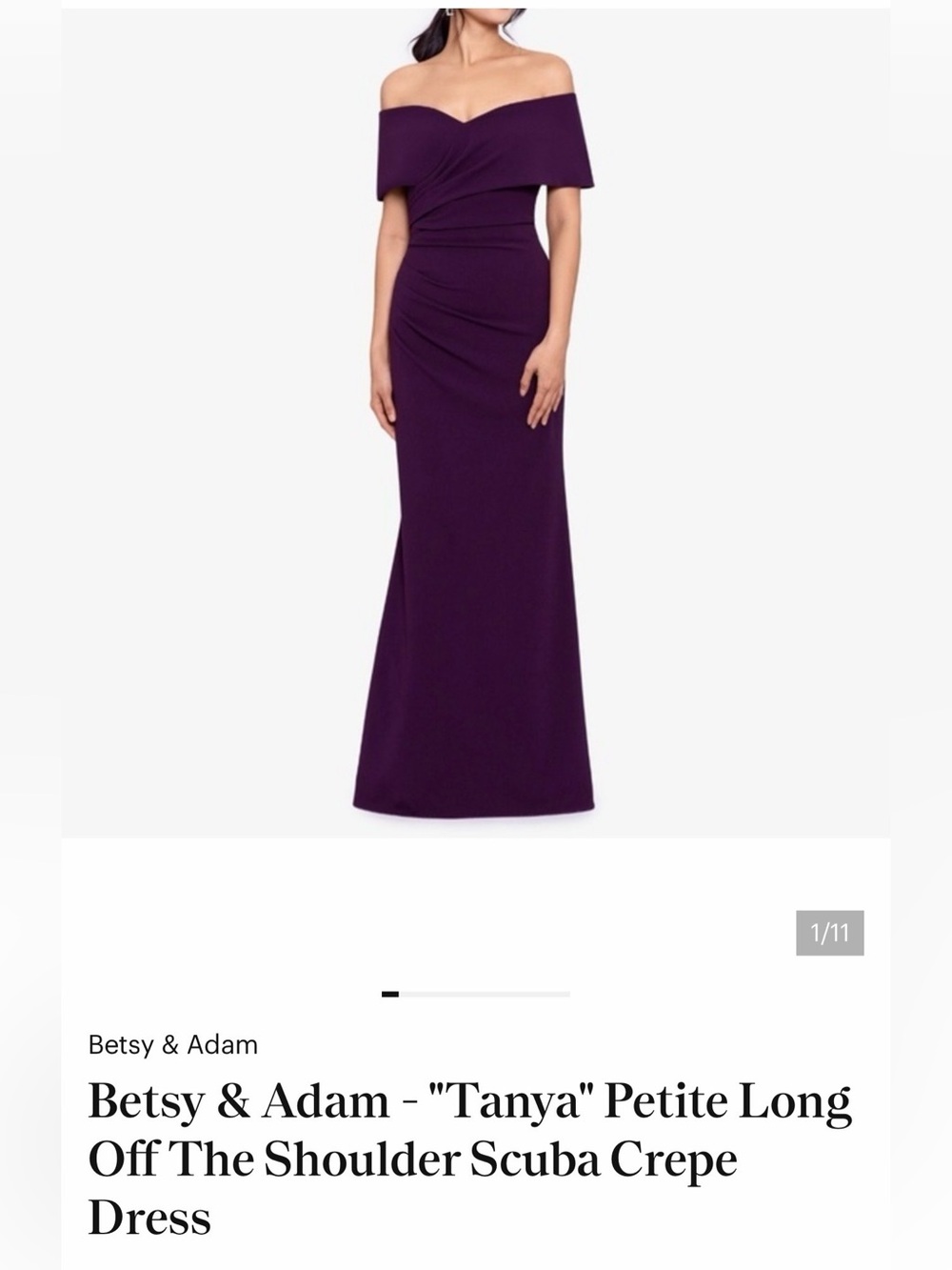 Elegant Off-The-Shoulder Long Dress in Mulberry